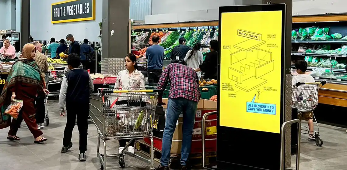 digital screens at foodstuffs new zealand